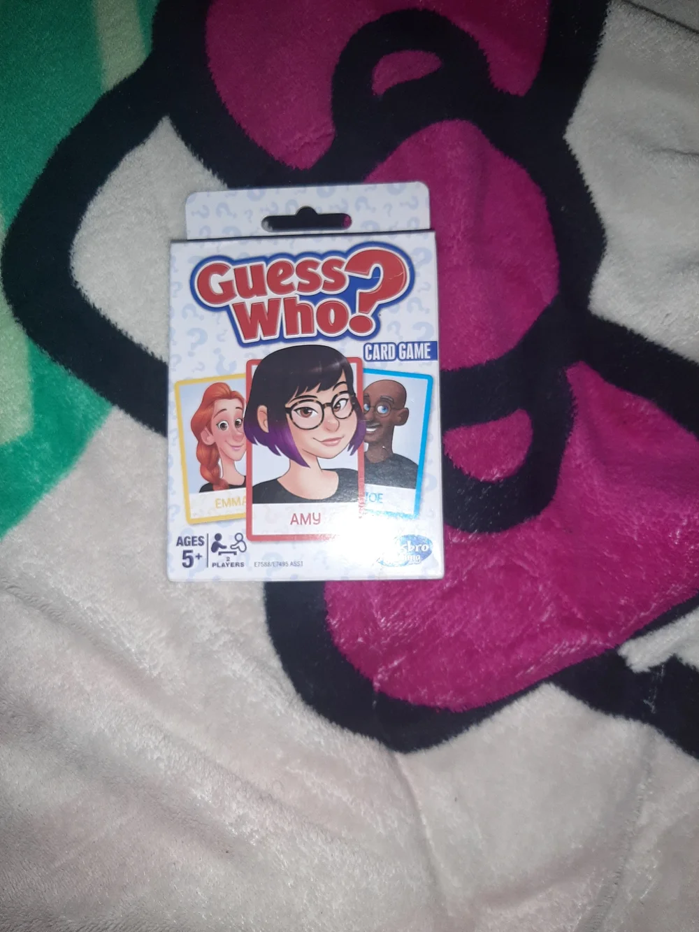 Hasbro Guess Who? Card Game - White, Red, Blue